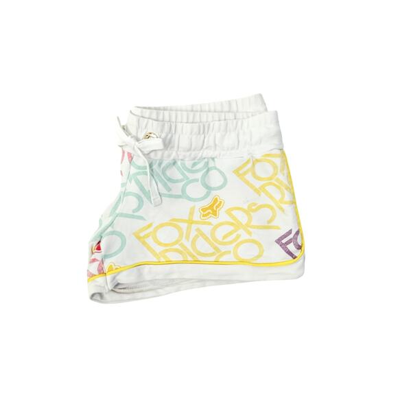 Y2K Fox Riders Co Rainbow Logo Shorts Size Medium - Picture 2 of 5